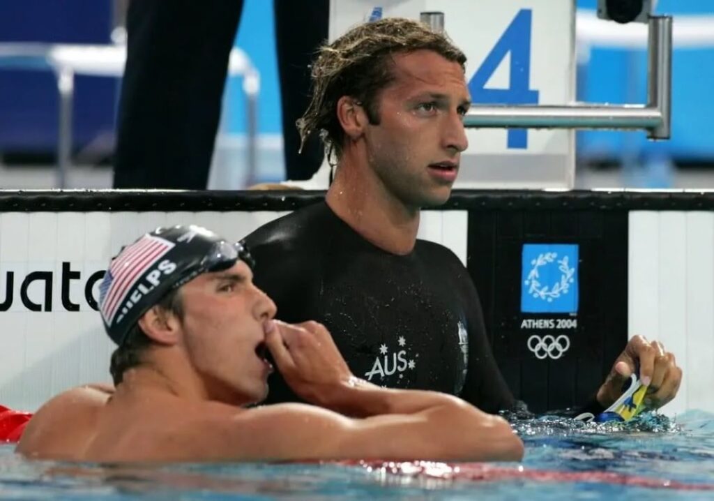 Michael Phelps und Ian Thrope