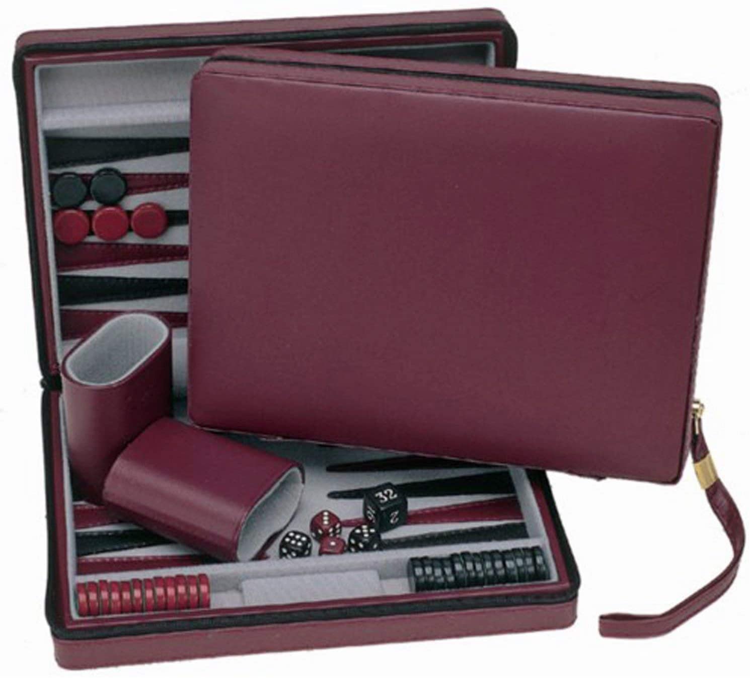 WE Games Magnetisches Backgammon-Set