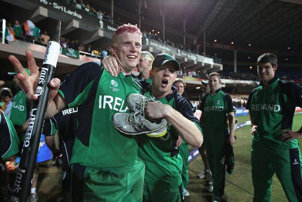 Das irische Team feiert seinen Sieg