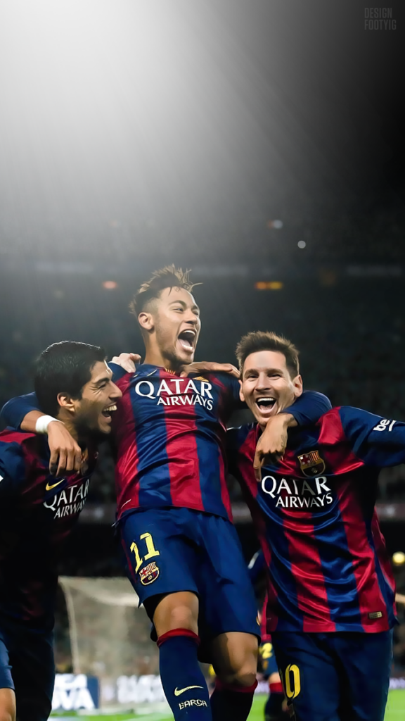 Lionel Messi, Luis Suarez, Neymar Jr. (Quelle: Wallpaper Tip)