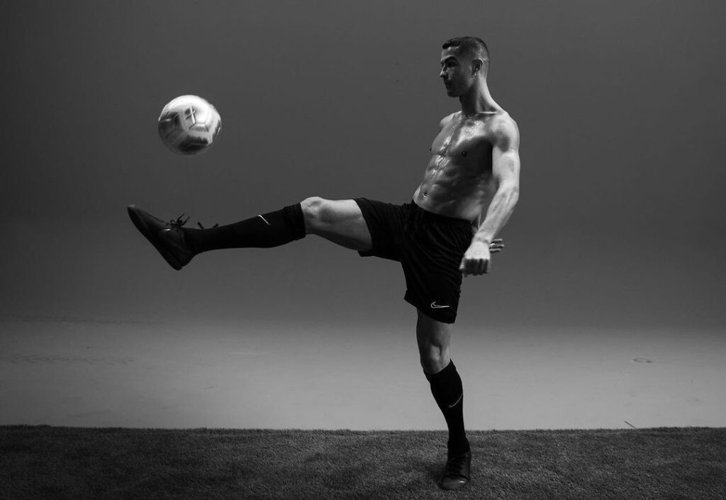 Ronaldo bei einem Fotoshooting 
