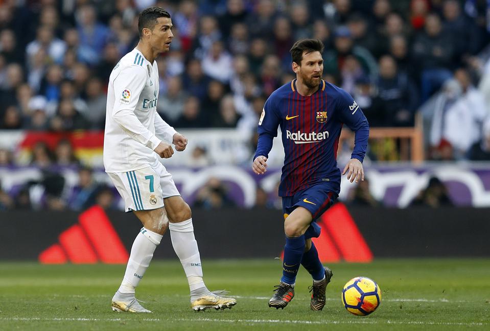 Lionel Messi und Cristiano Ronaldo im selben Spiel
