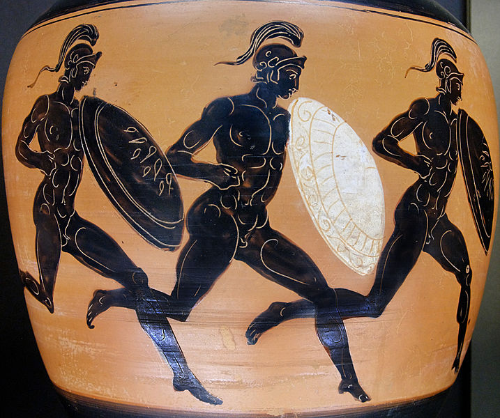 Hoplitodrom, ein Olympisches Spiel im antiken Griechenland