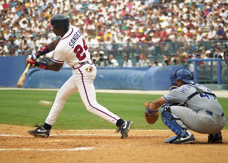 Deion Sanders spielt für die Braves, 1993