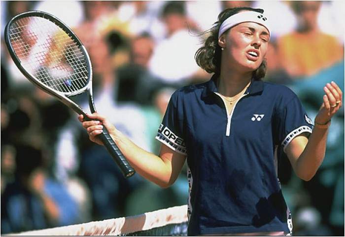 Martina Hingis im Finale der French Open 1991
