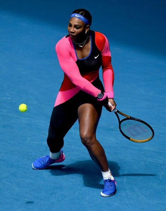 Serena Williams in Aktion während eines Spiels