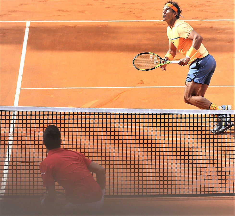 Nadal gegen Djokovic am Netz