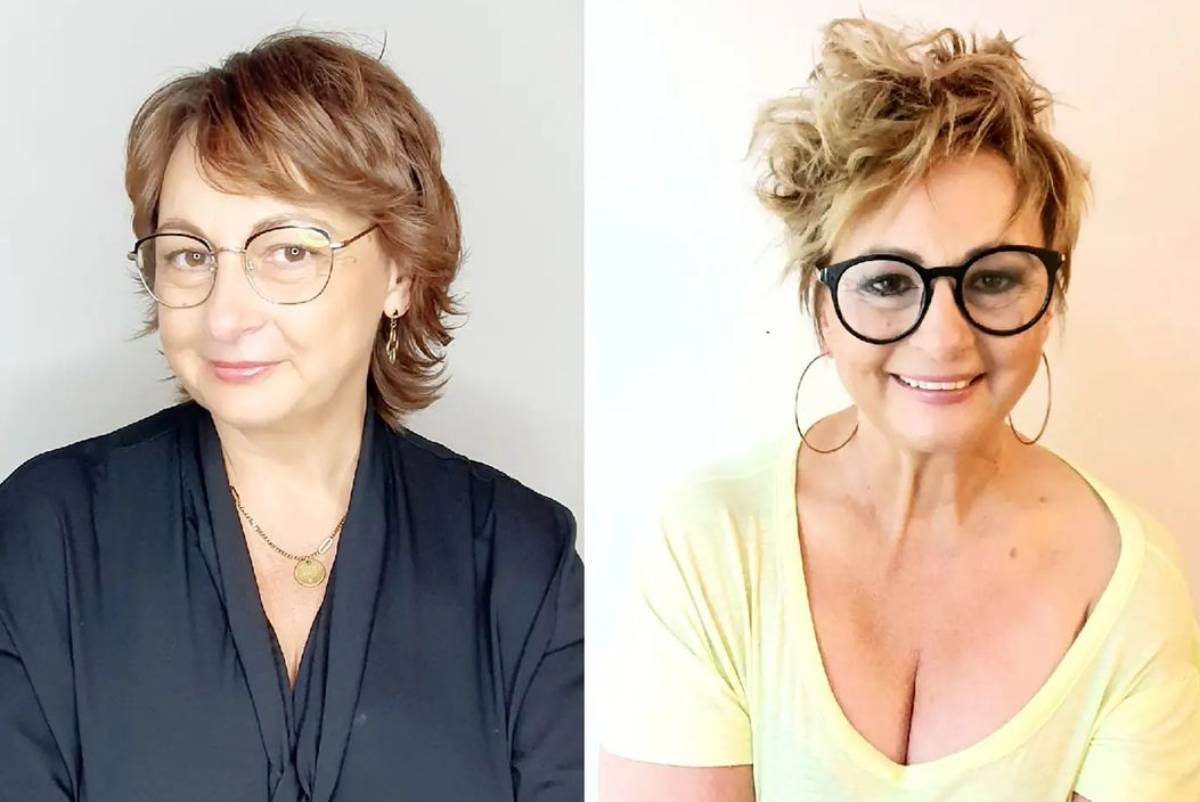 Pixie Cut für Frauen über 60 mit Brille