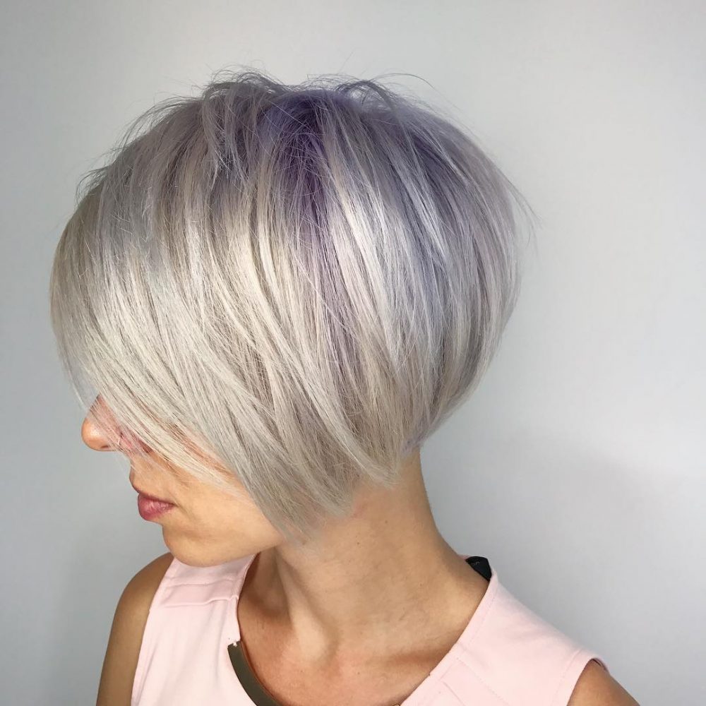 Ultra Violett und Platinum Pixie für feines Haar