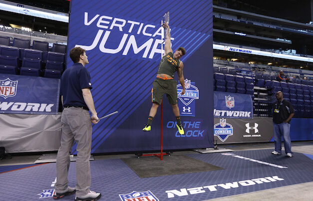 NFL vertical jump measurement test