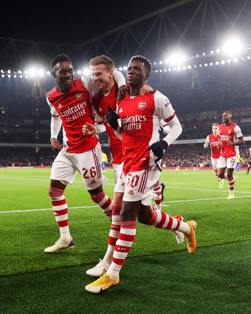 Arsenal-Spieler auf dem Feld