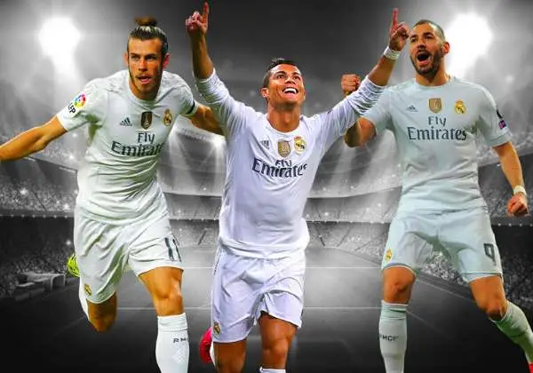 Cristiano Ronaldo, Karim Benzema und Gareth Bale