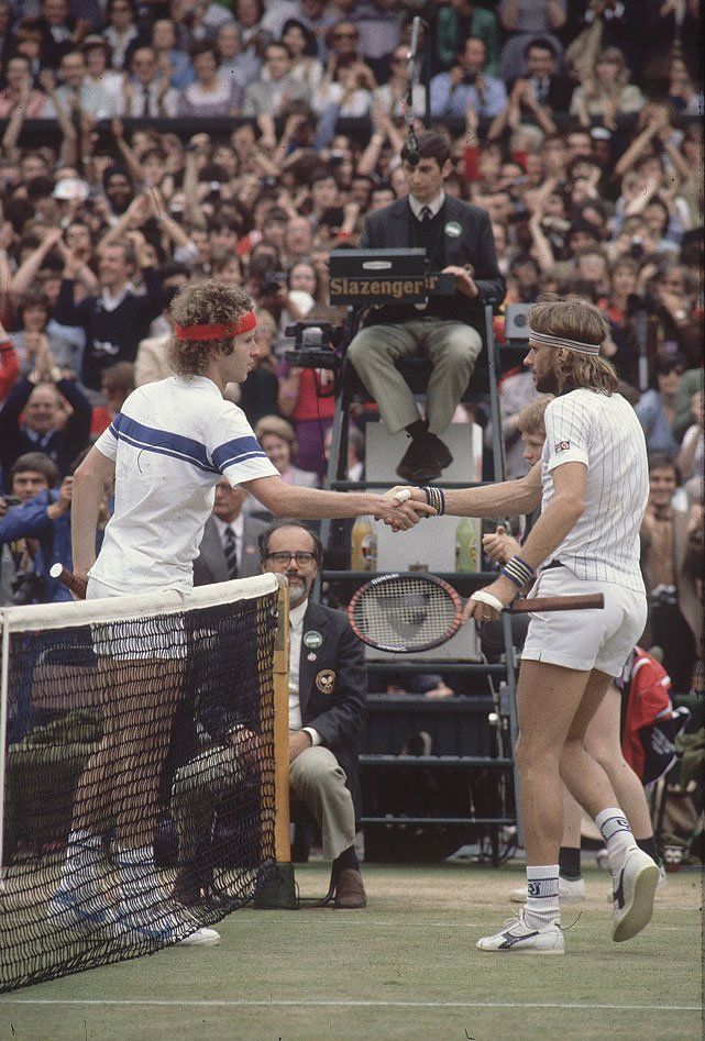 John McEnroe und Björn Borg 1981