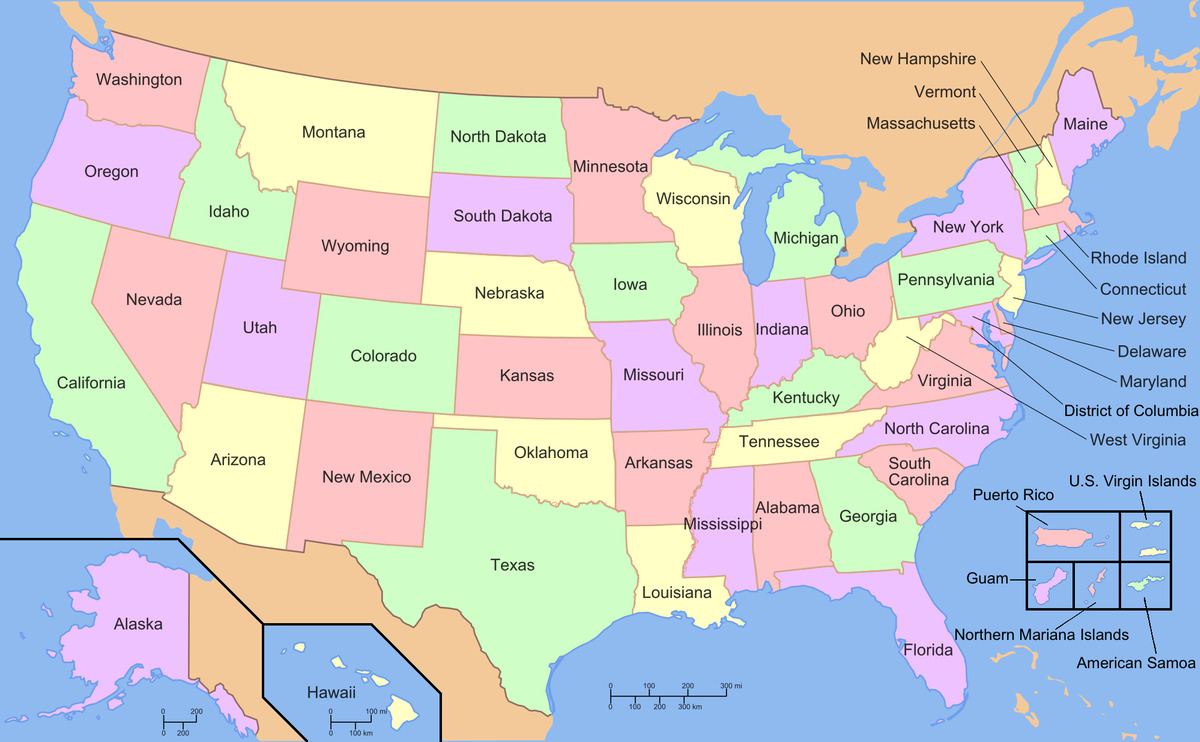 1200px Map of USA with state and territory names 2