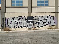 200px Heisenberg graffiti in Athens, Greece