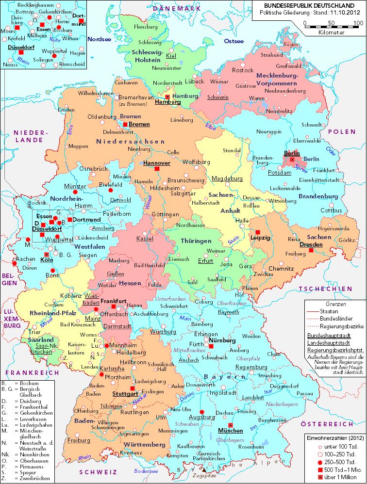 List of cities in Germany by population – Wikipedia auf Deutsch