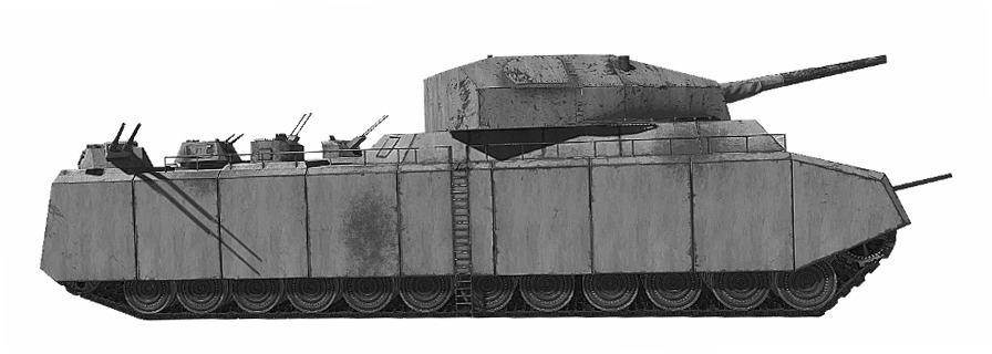 P1000 ratte scale model