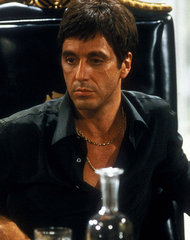 Tony Montana in Scarface 1983 portrayed by Al Pacino