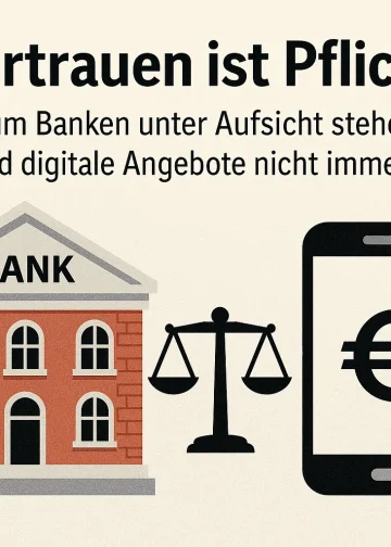 Vertrauen ist Pflicht: Warum Banken unter Aufsicht stehen – und digitale Angebote nicht immer