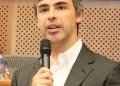 Larry Page spricht im Europäischen Parlament