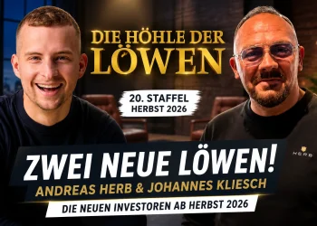 Die neuen Löwen der VOX-Gründershow: Andreas Herb und Johannes Kliesch